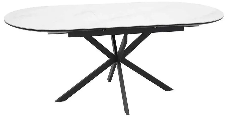 Masă de bucătărie Maxwell II 140 x 80 cm, alb / negru