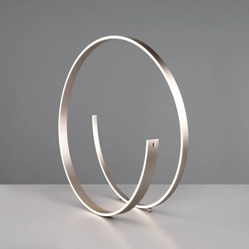 Lampadar gri LED cu control vocal/cu control prin aplicații mobile cu abajur din metal (înălțime 75 cm) Cinardi – CINQUE