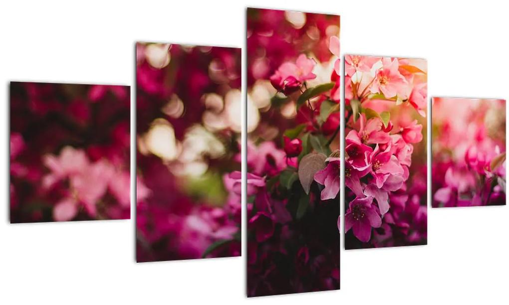Tablou cu florile tufișului înflorit (125x70 cm), în 40 de alte dimensiuni noi