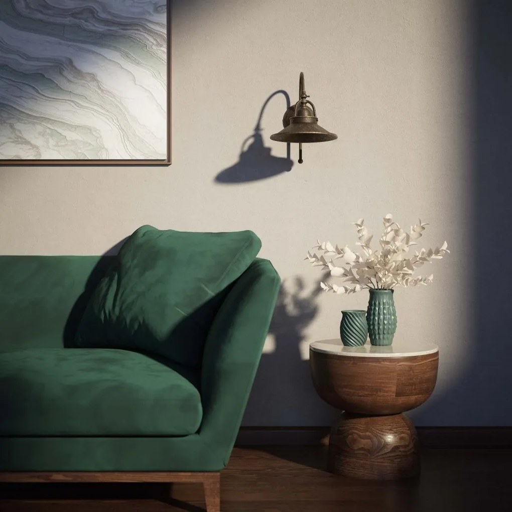 Aplica de perete stil industrial din alama personalizabila Alice