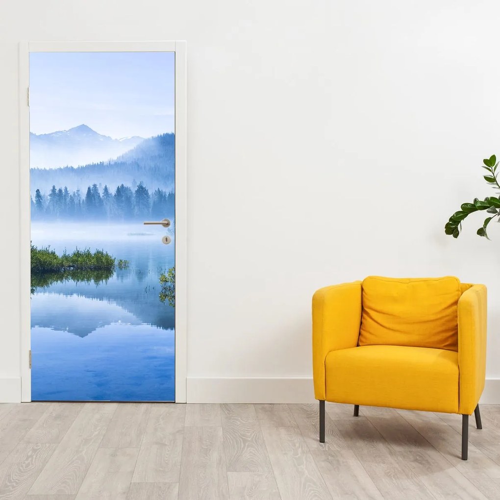 Fototapet pentru ușă - Lac de munte (95x205cm)