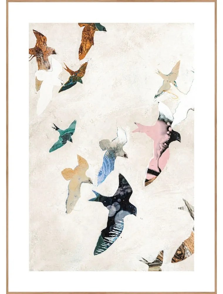 Tablou 30x40 cm Abstract Birds – Malerifabrikken