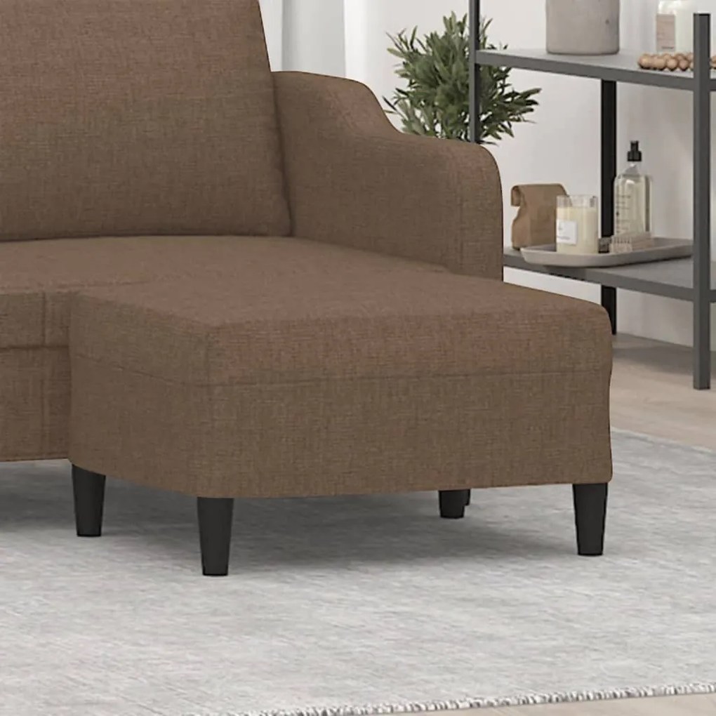 349306 vidaXL Taburet, maro, 70x55x41 cm, material textil