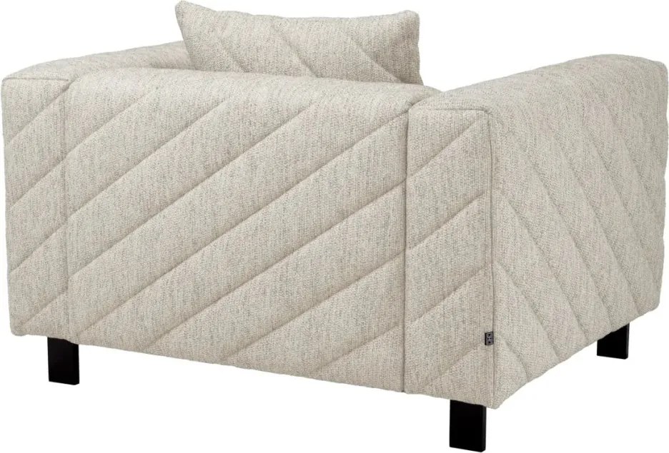 Fotoliu design LUX Avellino, Splendor light grey