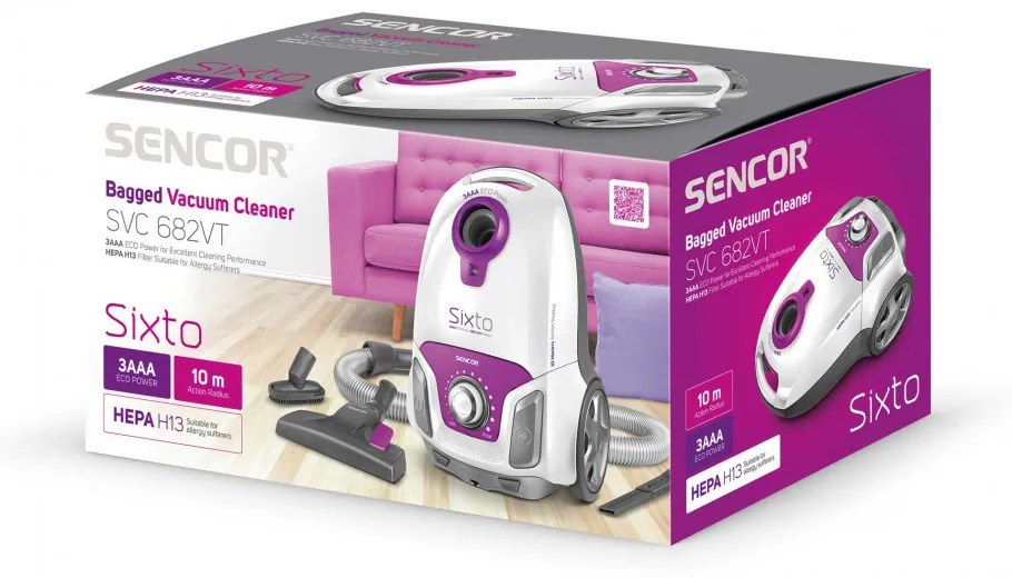 Sencor SVC 682VT 3AAA aspirator cu sac
