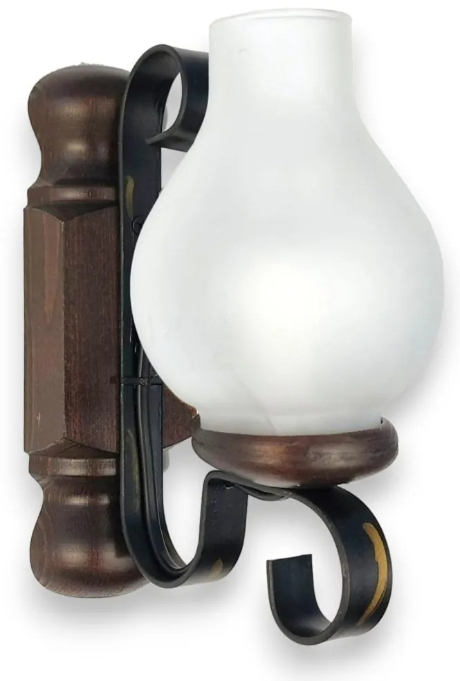 Aplica de perete rustica fabricata manual din lemn Rustic WOOD-RU-AP1