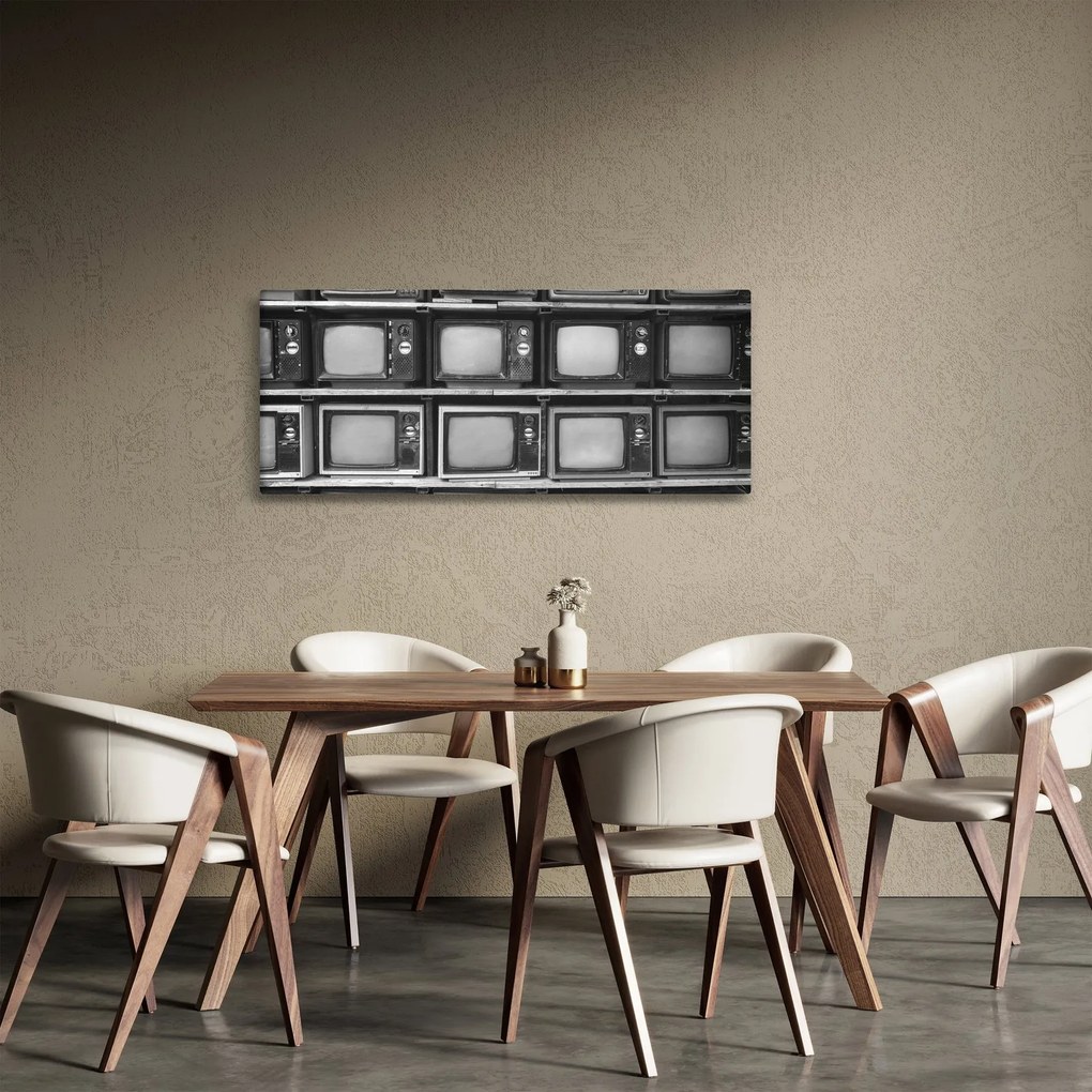 Tablou - Retro TV (120x50 cm)