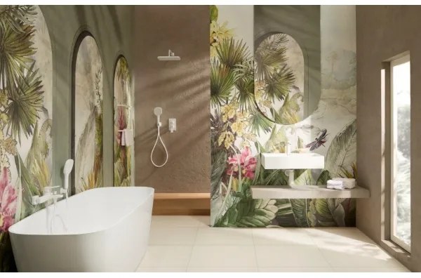 KFA Armatura 4529-501-44 - Set de duș MALAGA cu baterie încastrată, alb