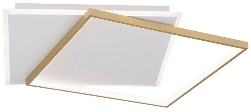 Plafoniera LED design slim EMANUEL auriu/alb