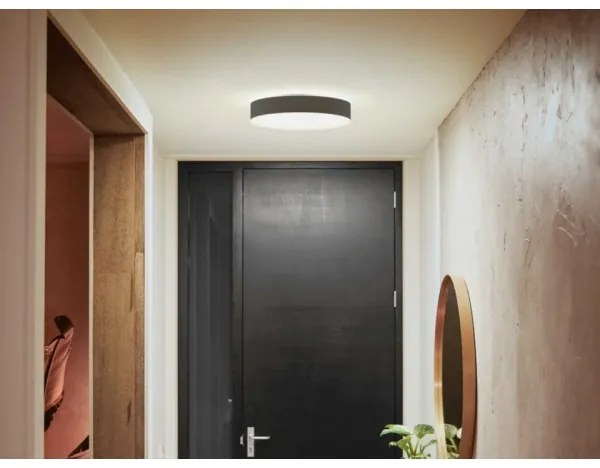 Philips Hue ENRAVE M LED 19,2W 230V plafonieră neagră cu dimmer + DO