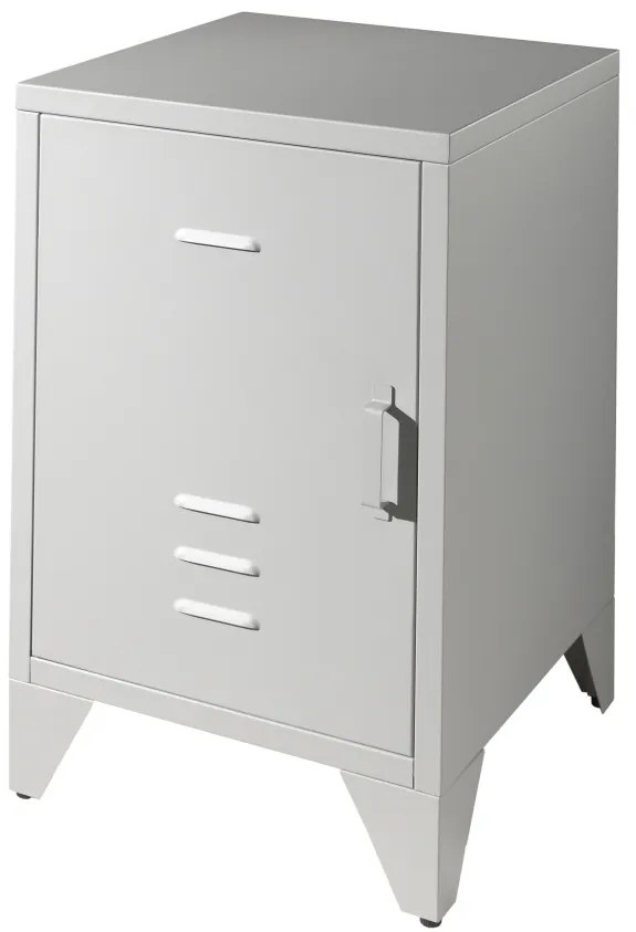 Noptieră Metalică, Gri (Metal) – BRONXX – Vipack