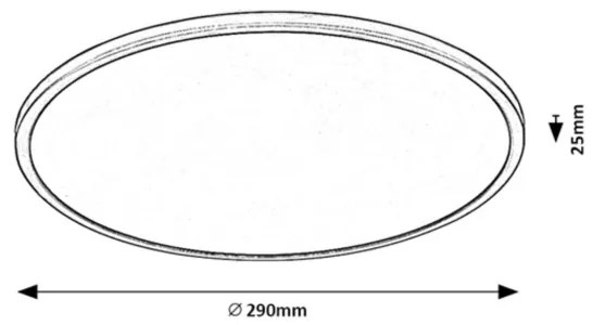 Plafonieră LED dimabilă EZIO LED/18W/230V 3000K 29 cm Rabalux 71156
