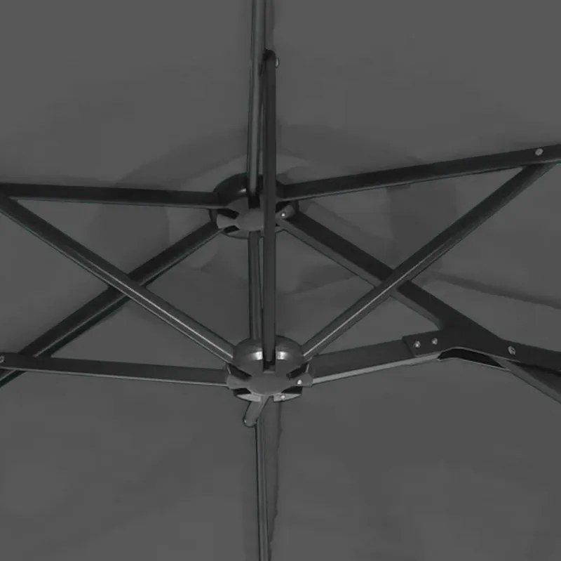 Umbrela de soare pliabila pentru gradina ARCADIA 300 cm, gri