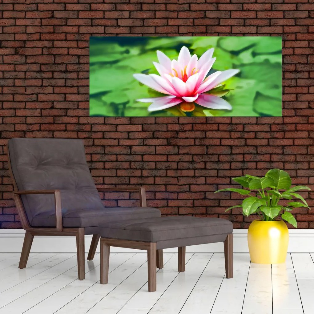 Tablou - Nuferi pe apă (120x50 cm)
