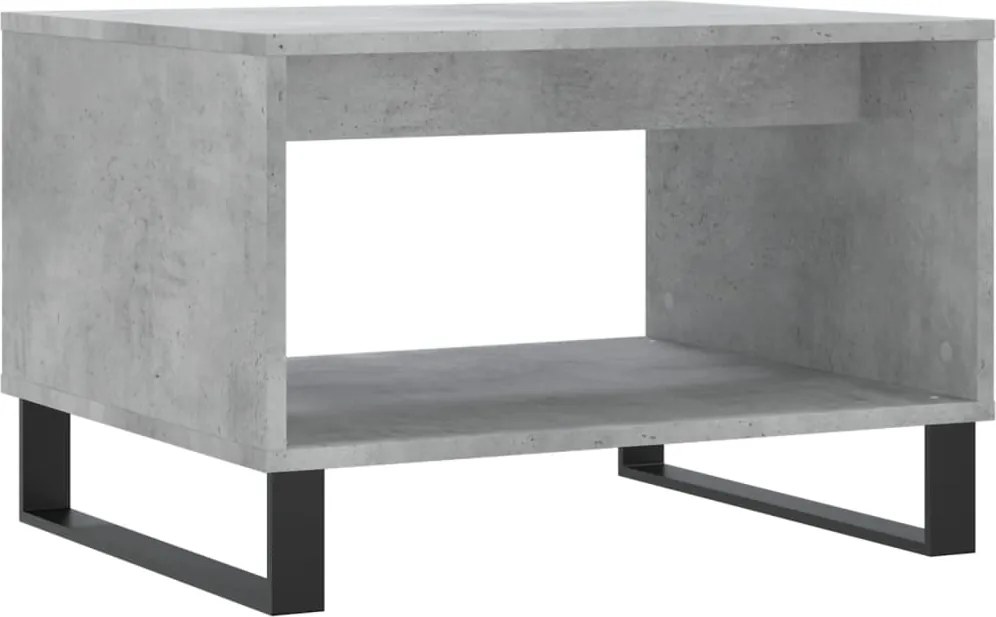 vidaXL Măsuță de cafea, gri beton, 60x50x40 cm, lemn prelucrat
