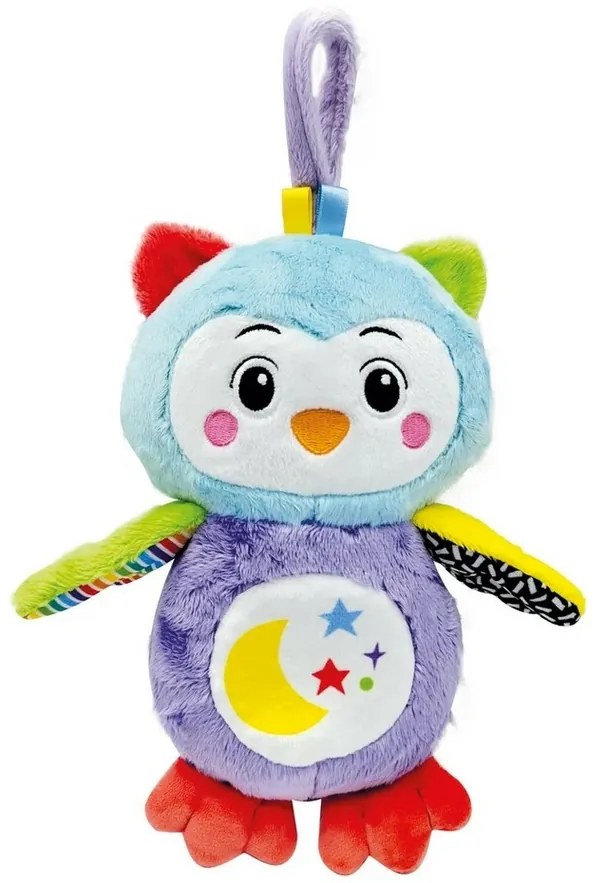 Clementoni Clemmy baby - Bufniță interactivă depluș cu lumină de noapte și sunete