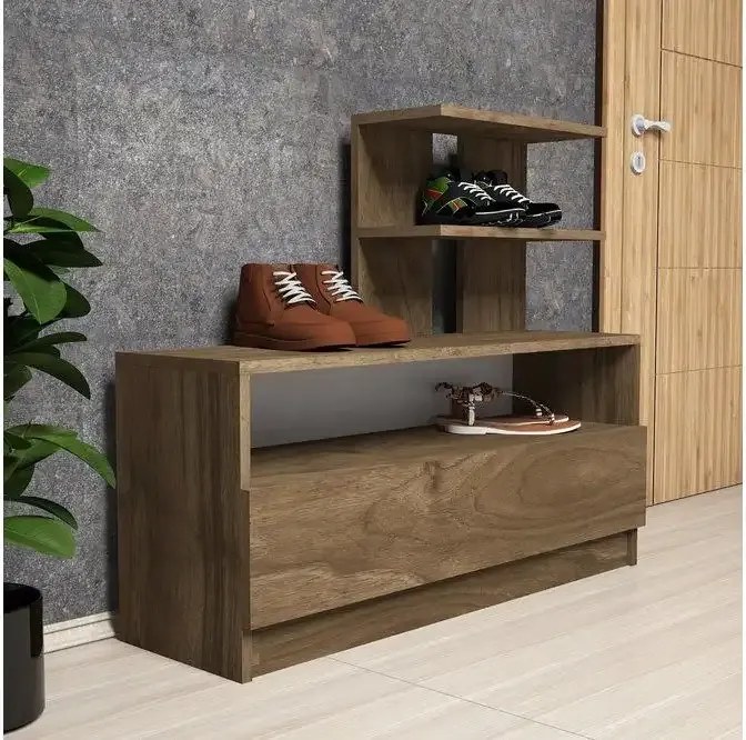 Dulap pentru pantofi, Airy Homs, maron, 100 x 81 x 29.6 cm, PAL