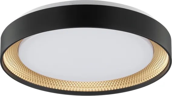 Brilliant - Plafonieră LED dimabilă WALDO LED/24W/230V negru/auriu + telecomandă