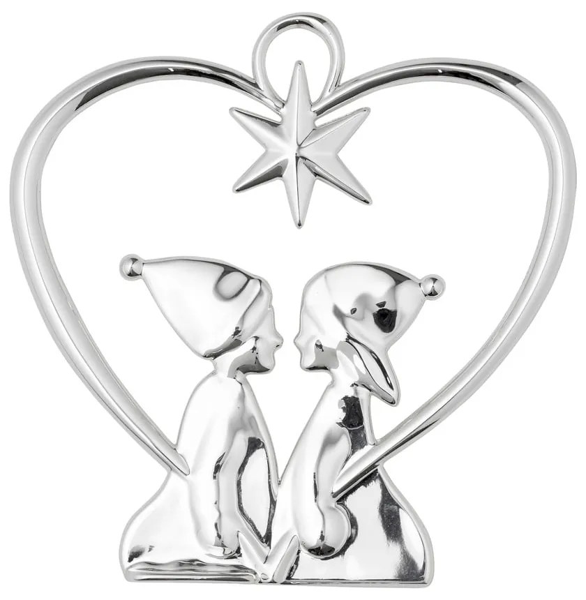 Decorațiune de Crăciun suspendată argintie Kähler Design