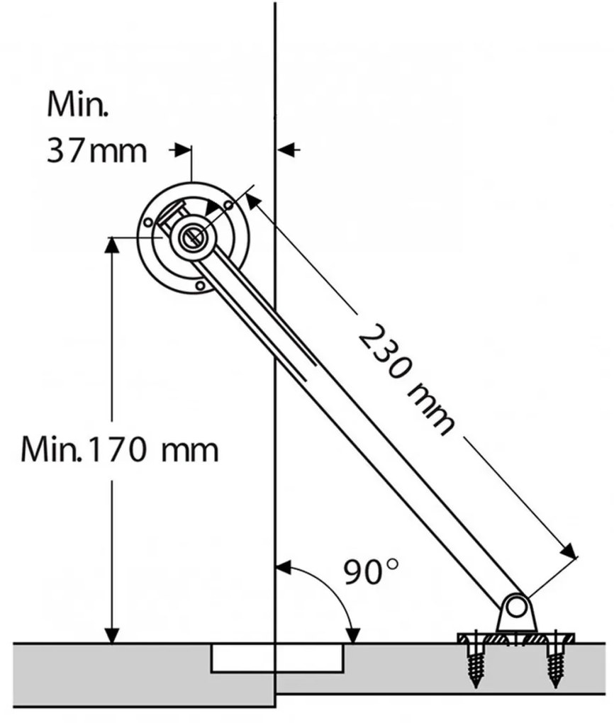 LIMITATOR CU AUTOFRANARE L=250