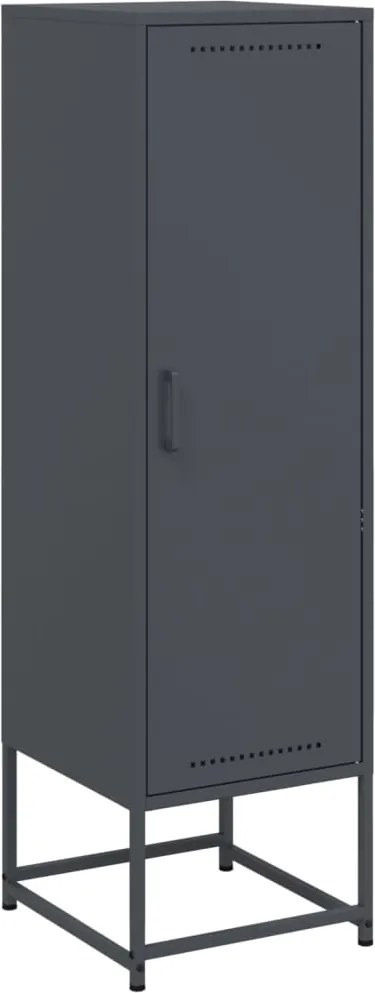 vidaXL Dulap înalt, antracit, 36x39x123 cm, oțel