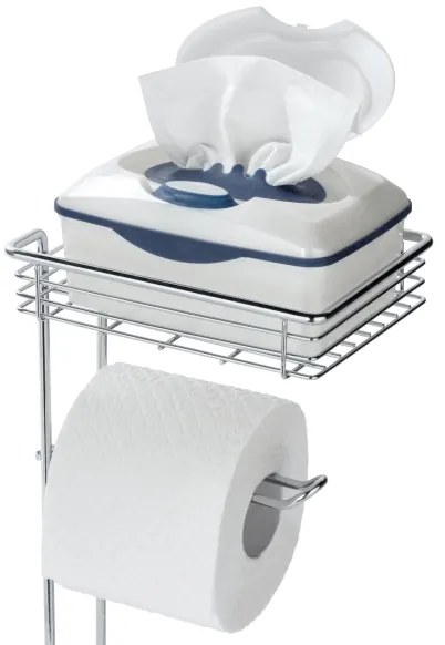 WENKO 24074800 - Suport pentru hârtie igienică 16x59 cm, crom lucios
