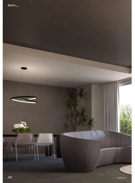 Redo 01-3378 - Lustră LED dimmabilă pe cablu STORM LED/60W/230V, neagră