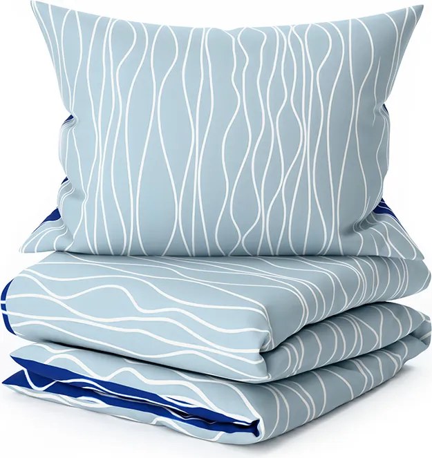 Lenjerie de pat din microfibra LIORA albastru Dimensiune lenjerie de pat: 70 x 90 cm | 140 x 220 cm