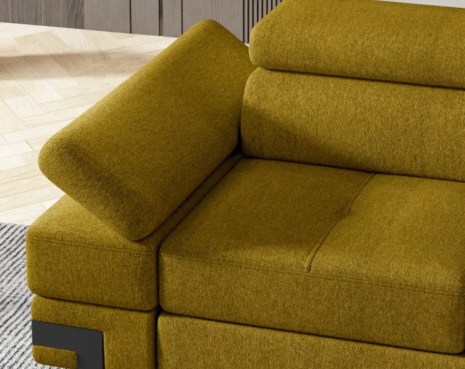 Coltar living extensibil Emporio L pe dreapta - L262 x l223 x h90 cm