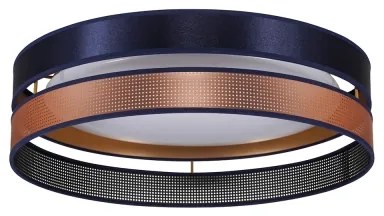 Duolla-Plafonieră LED ROLLER DUO SHINY LED/24W/230V d. 45 cm albastru/cupru