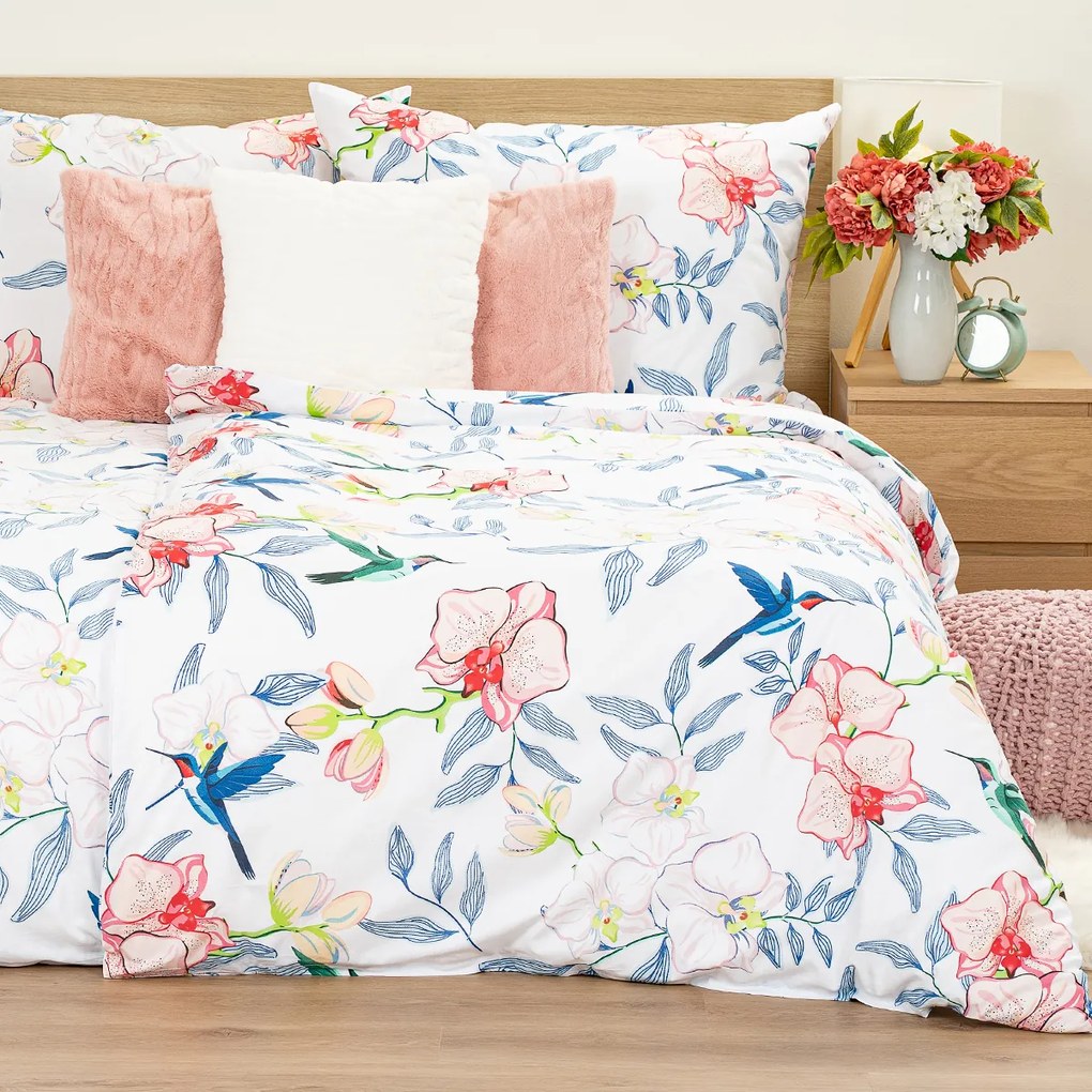 Lenjerie de pat din bumbac 4Home Orchid Paradise, 140 x 200 cm, 70 x 90 cm
