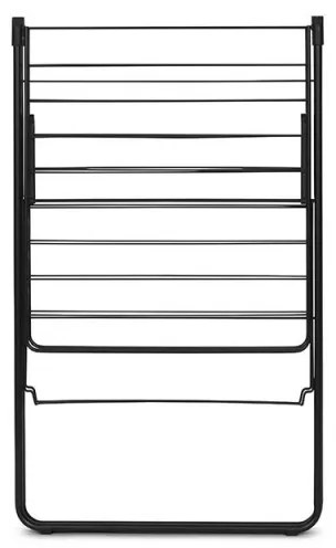 Uscator de rufe Brabantia Hangon 1004165, 20 m, 6 umerase, Reglabil, Blocare copii, Negru/mat