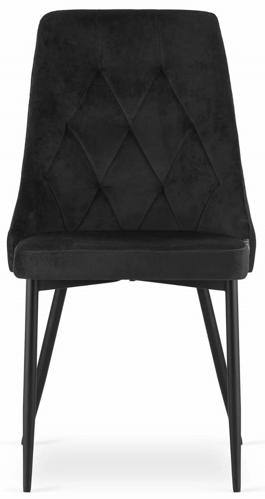 OFERTA Scaun de masă din catifea neagra IMOLA II. calitate secundara