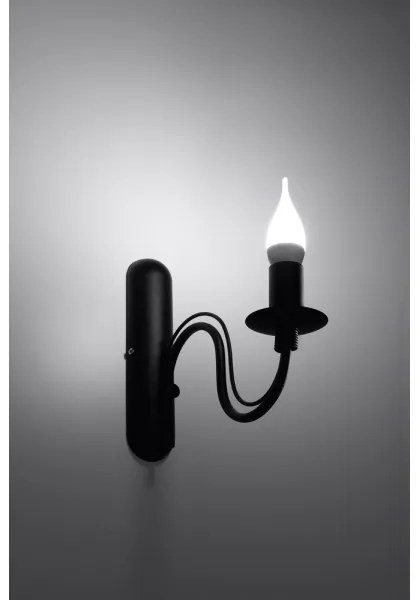 Aplică perete MINERWA 1xE14/40W/230V negru