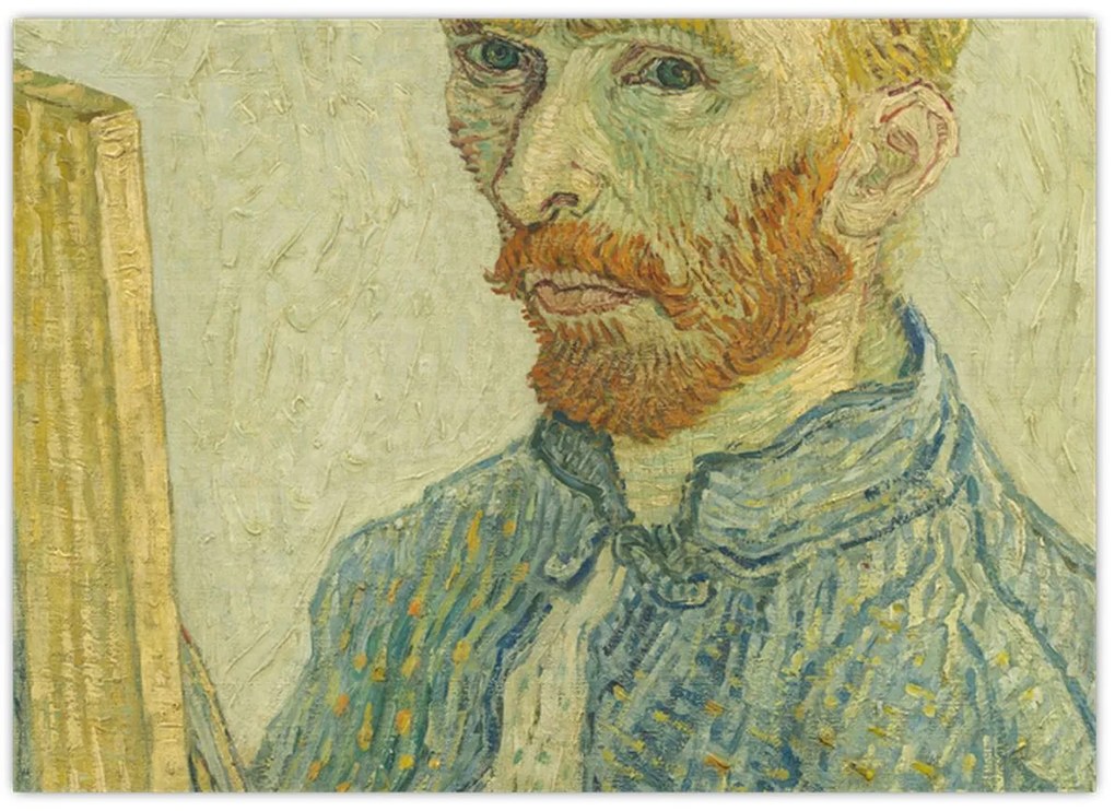 Tablou pe sticlă - Portrait of Vincent van Gogh, reproducere (70x50 cm)