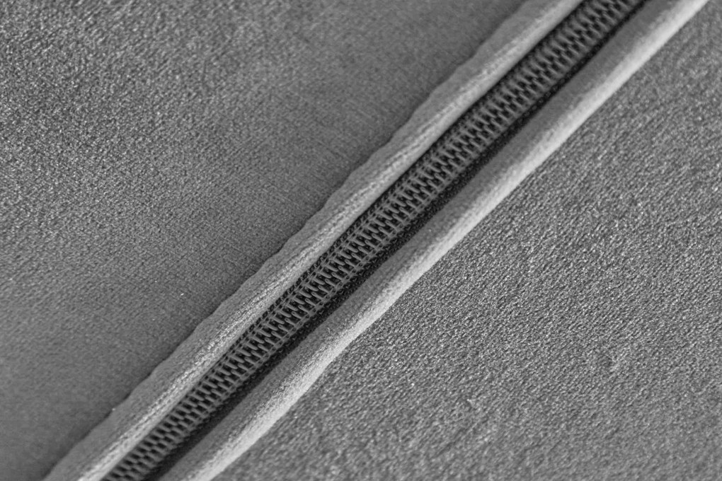 Fotoliu pivotant, design extravagant Lounger, catifea gri A-39511 VC