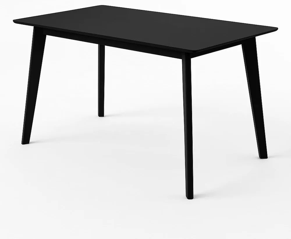 Masă de dining cu blat negru 70x120 cm Vojens – Bonami Essentials