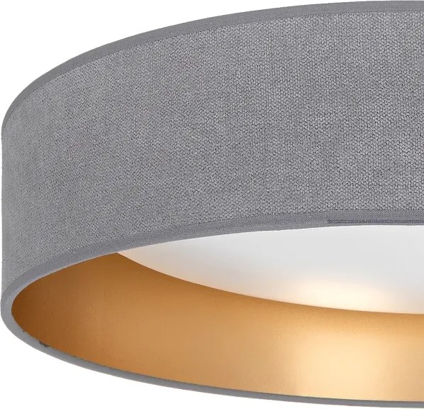 Brilagi-LED Lampă dimabilă VELVET SM. VARI 24W/230V 3000-6500K Ø 45 cm gri/auriu + telecomandă