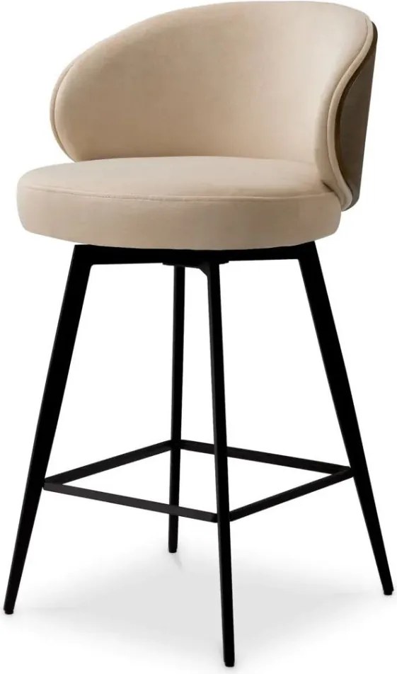 Scaun de bar design elegant LUX Camerota, Sabino beige
