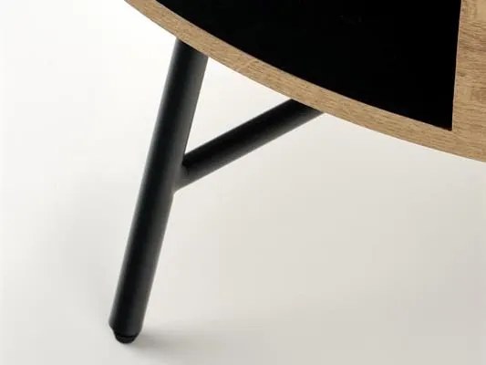 Masă de cafea Calandra (stejar auriu + negru). 1049029