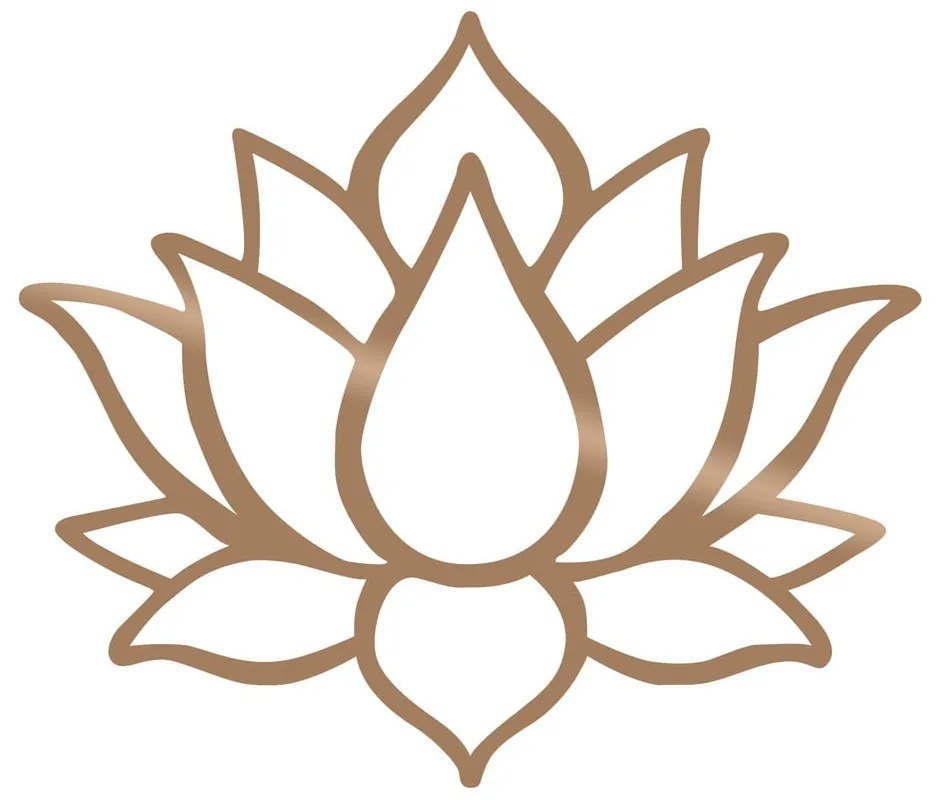 Decorațiune de perete Wallity Lotos, auriu