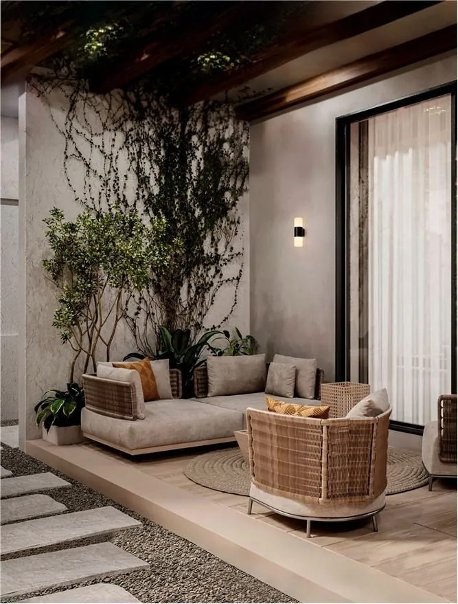 Aplica de perete exterior, terasa sau gradina, LED PAUL