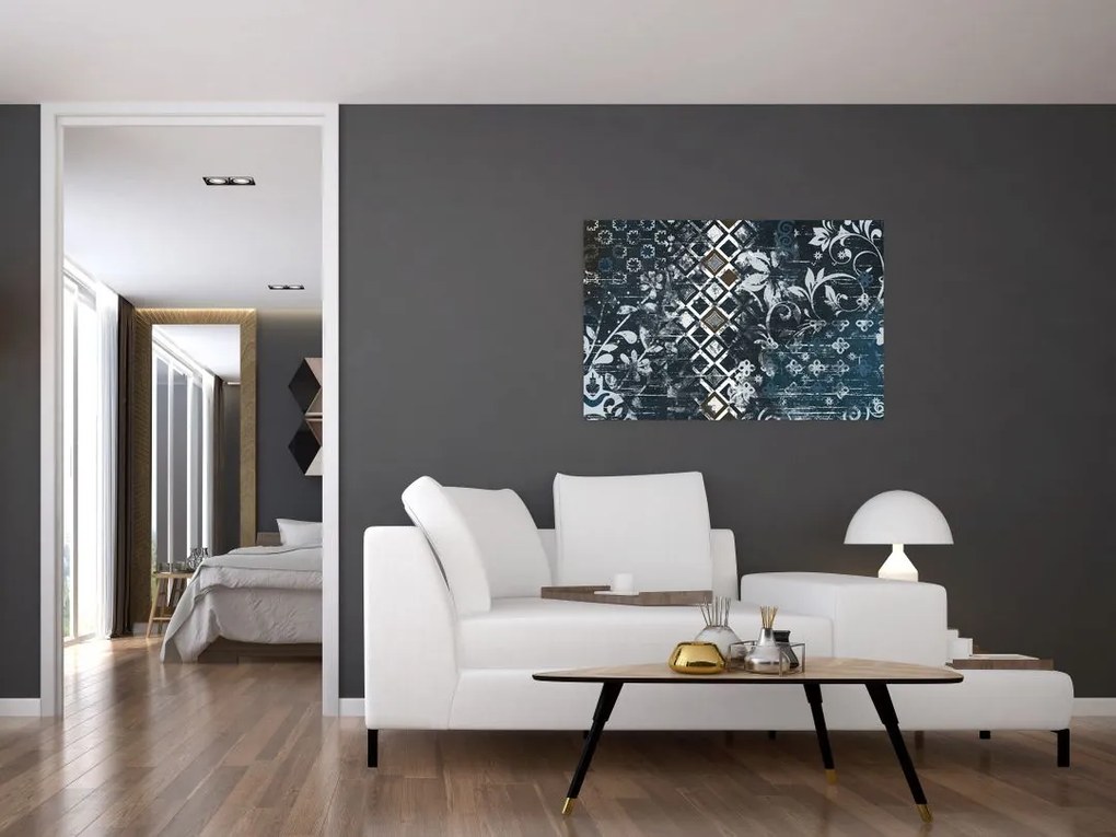 Tablou - Decorațiuni flori (90x60 cm)