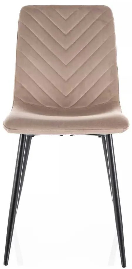 Scaun de bucătărie Freville Velvet, bej