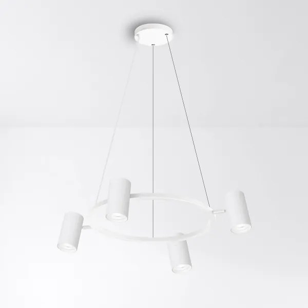 Brilagi - Lustră suspendată pe cablu SELE 4xGU10/30W/230V albă