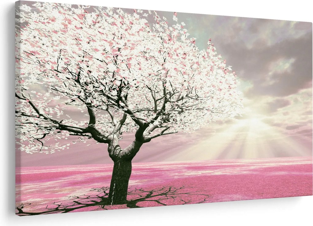 Tabloul copacului roz (90x60 cm)