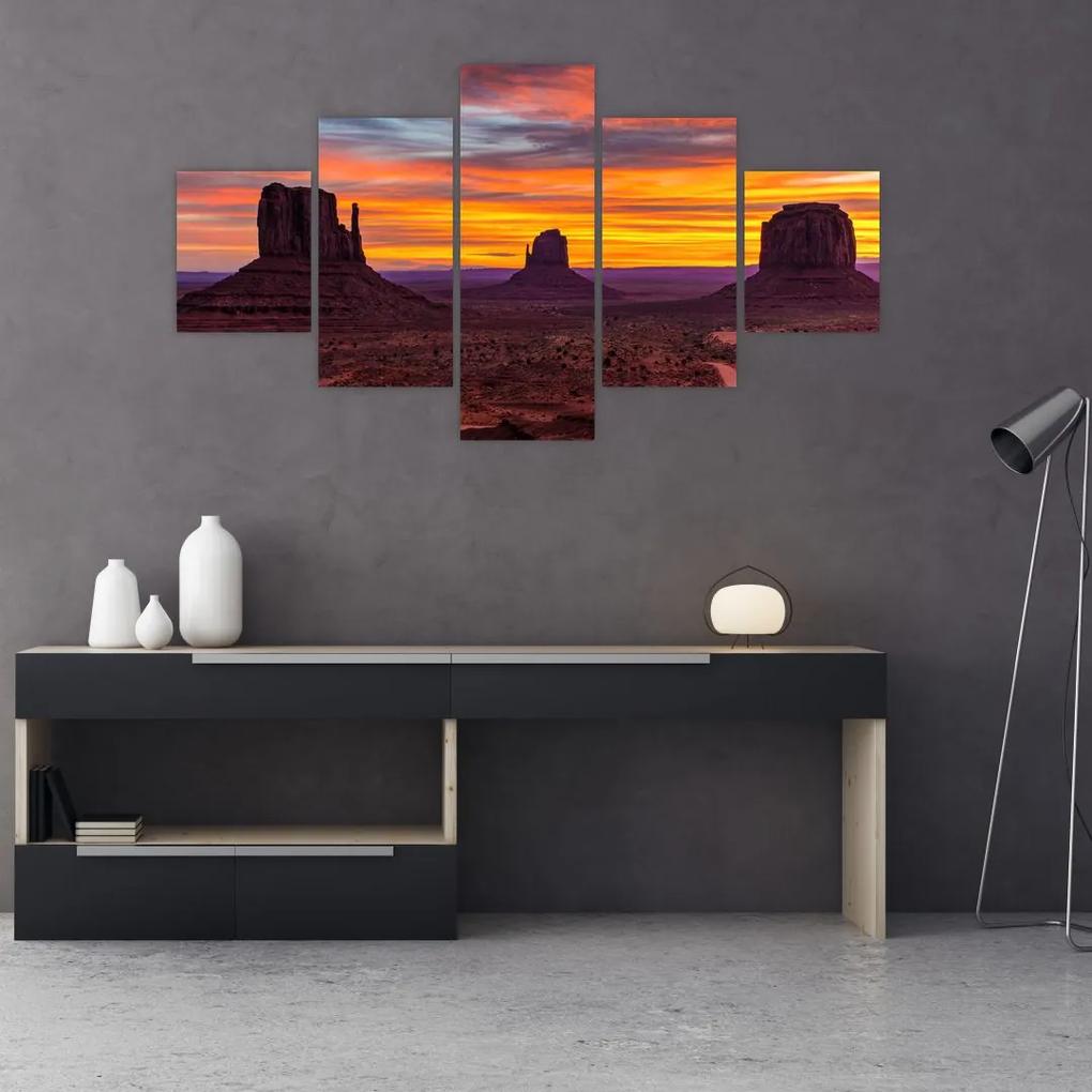Tablou - Monumentul Valley în Arizona (125x70 cm), în 40 de alte dimensiuni noi