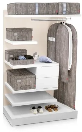 Husă de costum Tescoma Fancy Home, 100 x 60 cm, bej, S