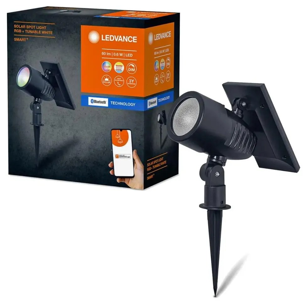 Lampă LED RGBW solară dimabilă Ledvance SMART+ SOLAR LED/0,6W/3,7V IP44