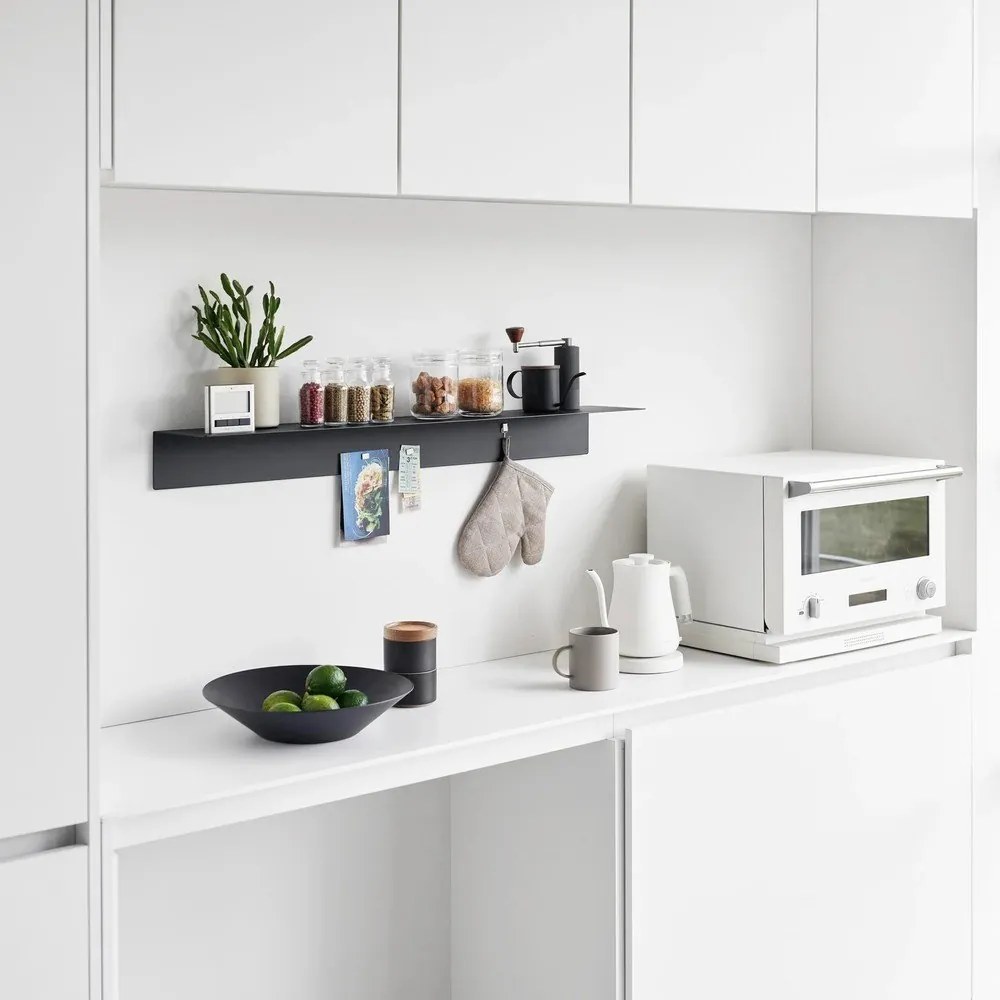 Raft negru din metal 90 cm – YAMAZAKI